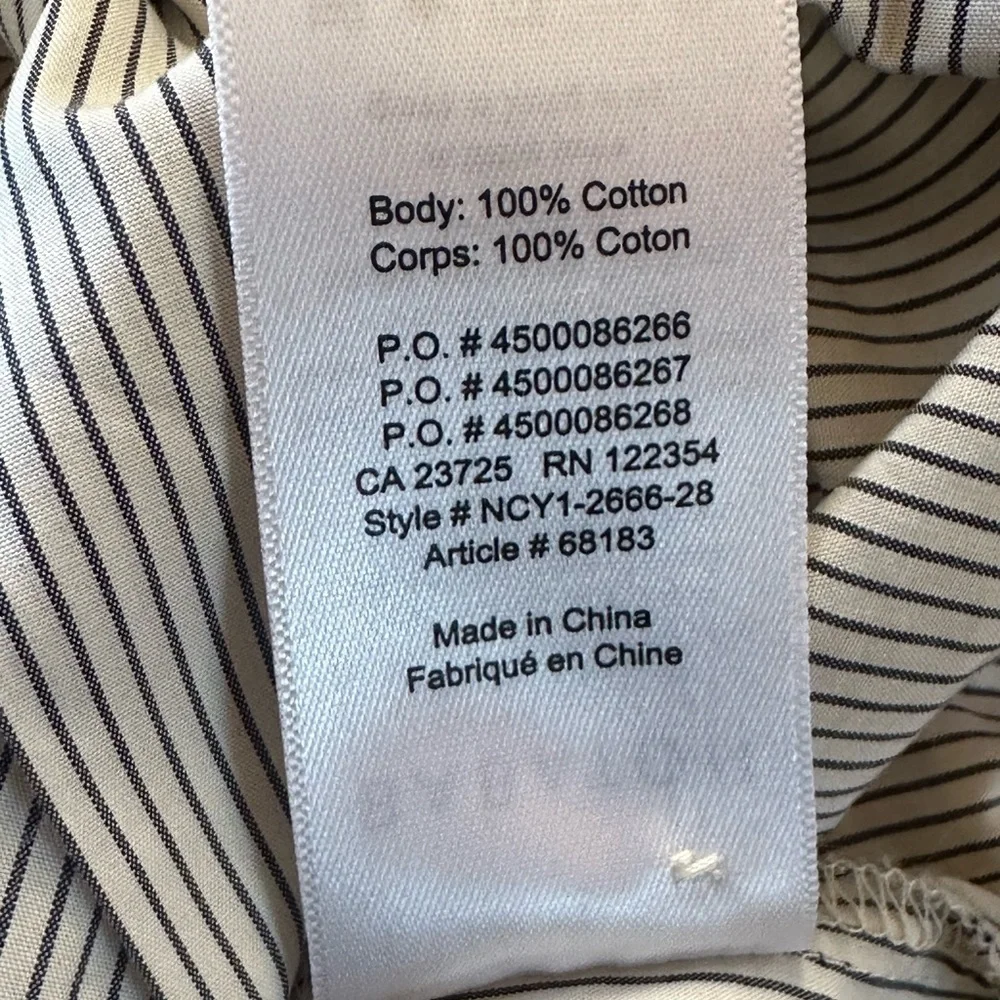Aritzia Babaton “Ozana” Faux Wrap Striped Blouse Size Small New Without Tags! - Picture 12 of 12